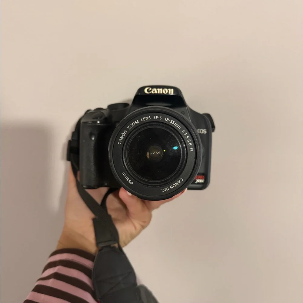 Canon Black Digital Camera with Strap